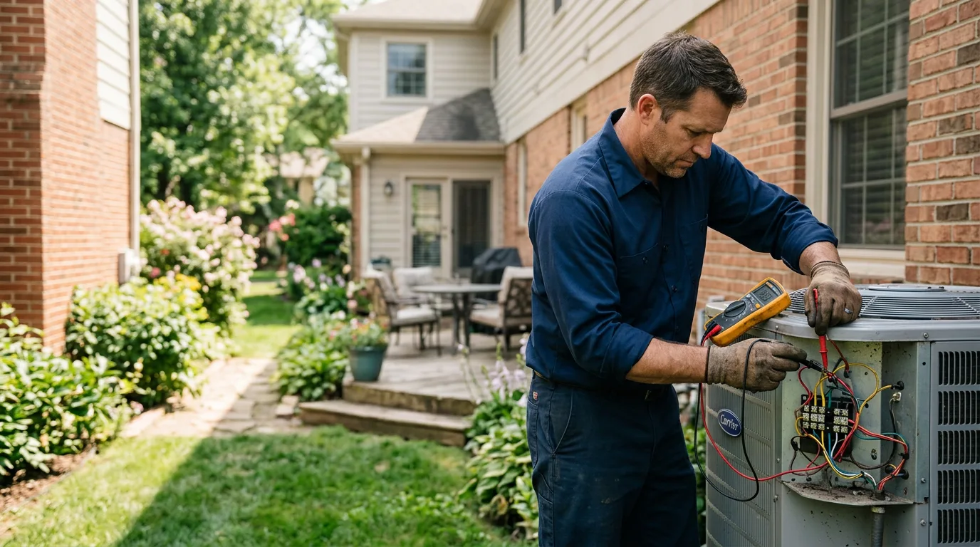 HVAC technician working near Northfield Falls, VT